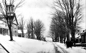 View of Warren Village, looking south down Main St.